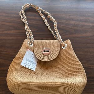 Small straw hand bag NWT
